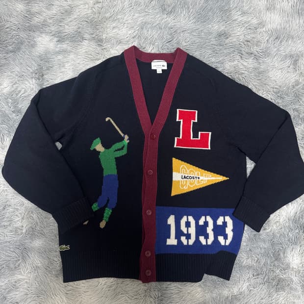 라코스테 가디건 100사이즈