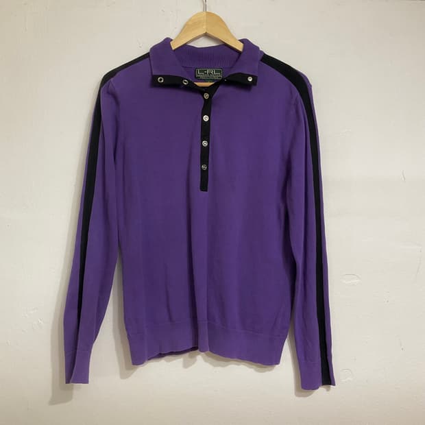 로렌 랄프로렌 트랙 풀오버 니트