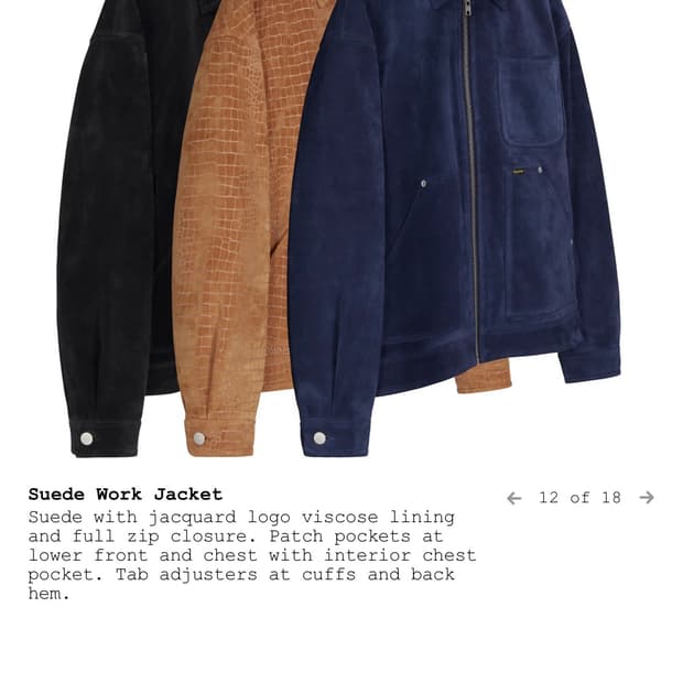 스웨이드 워크 자켓 S