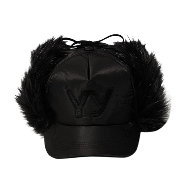 오픈 Yy 포우 퍼 이어플랩 캡 블랙