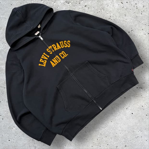 [2XL] 리바이스 Levi's 블랙 후드집업 E466