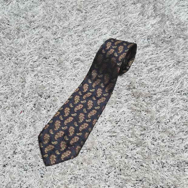 던힐Dunhill 사선 패턴 넥타이 Free - N26