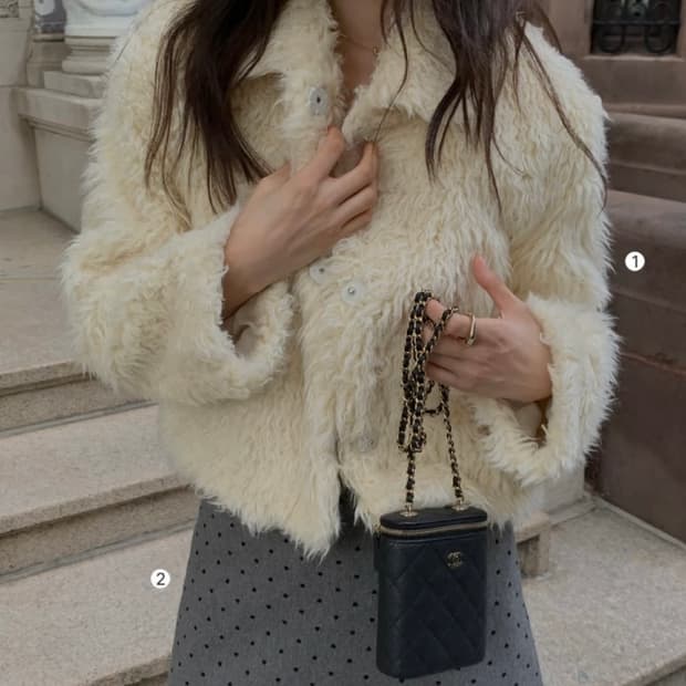 샤넬 캐비어 미니베니티 샴골 (정품)