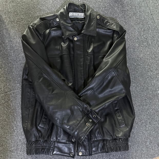 램스킨 레더자켓 봄버