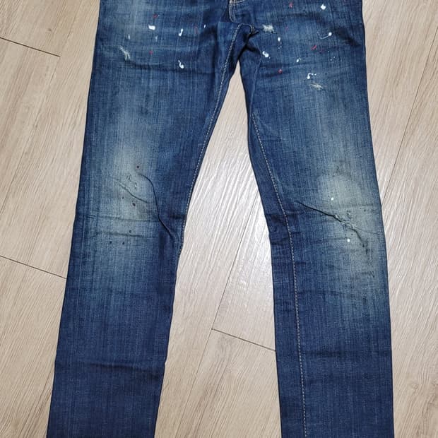 디스퀘어드 S74LA0594 레드탭 더티 페인팅 클레멘트핏 EU44