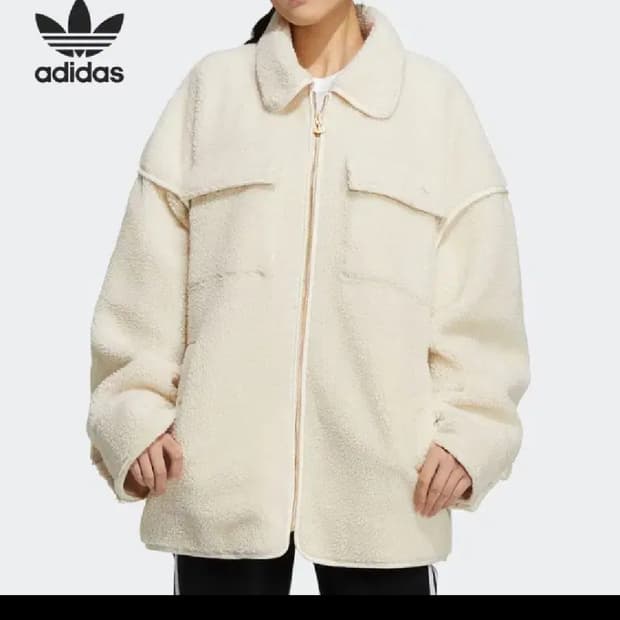 [[여성 S, A급] 아디다스(ADIDAS) 쉐르파 자켓