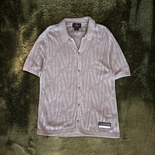[L] 조던 x 아 마 마니에르 하프 셔츠 플랫 퓨터
