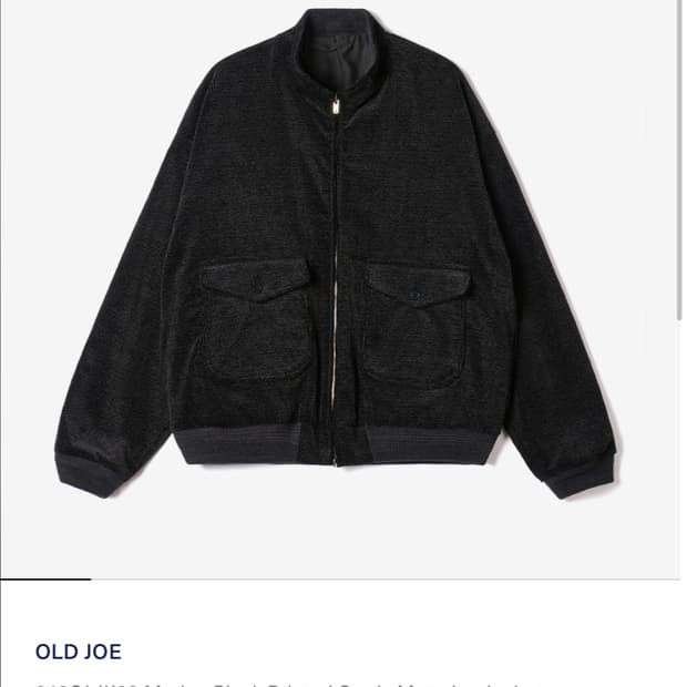 올드조(old joe) 24aw Motoring 모터링자켓