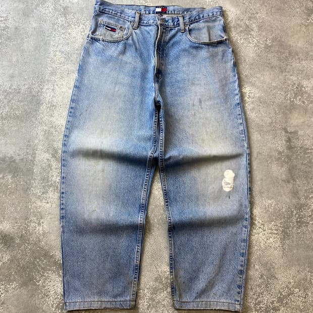 [34-35] 90s Tommy Jeans 타미진스 배기핏 데님팬츠