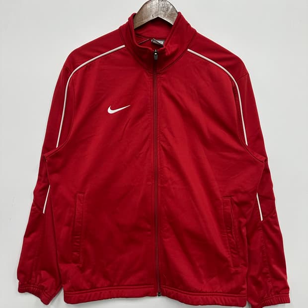 나이키 레드 집업