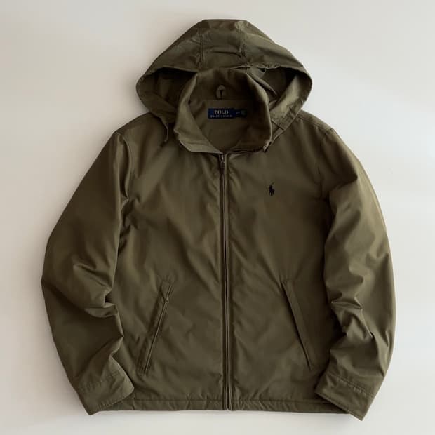 폴로 랄프로렌 올리브그린 기모 블루종 자켓 / M