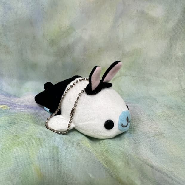 산엑스 고전 희귀 레어 검정 토끼 바니 마메고마