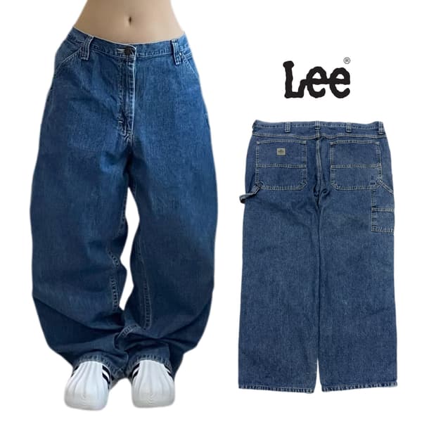 LEE 리 OG 카펜터 와이드 워크 데님팬츠