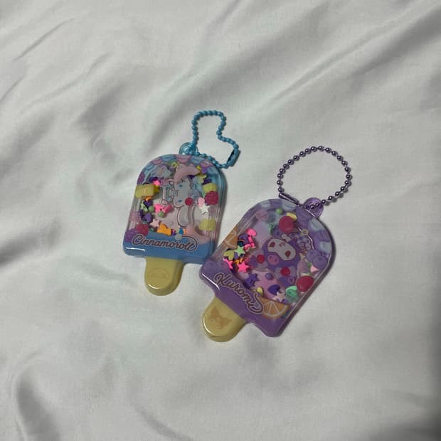 산리오 아이스크림키링 쿠로미 시나모롤