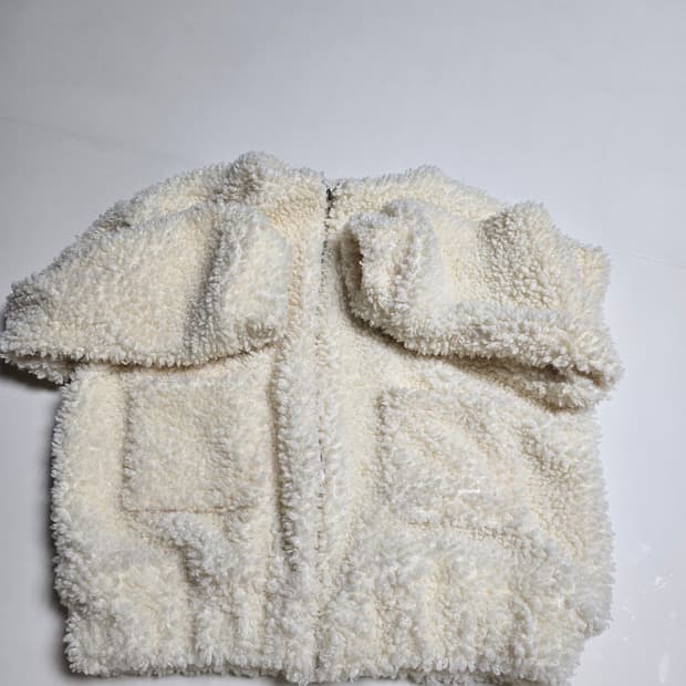 아이보리 부클/덤블 자켓 (프리사이즈)