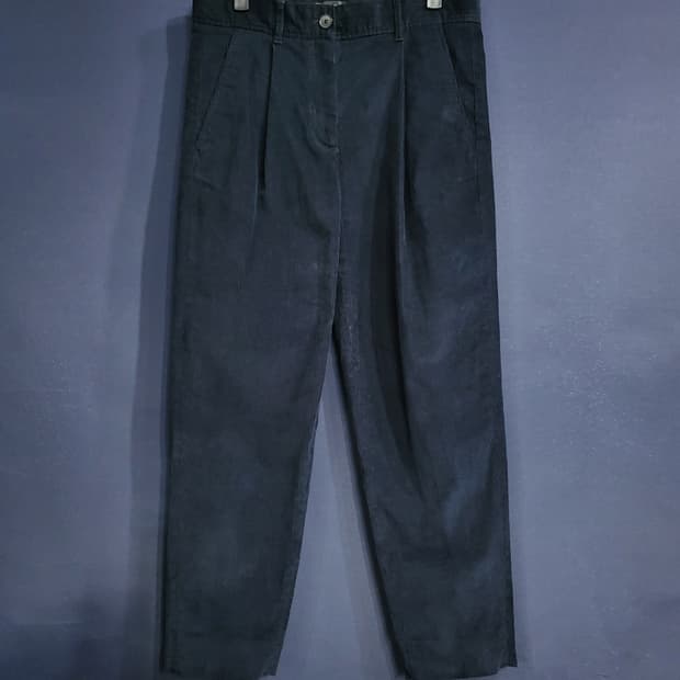 코스 코듀로이 핀턱 팬츠