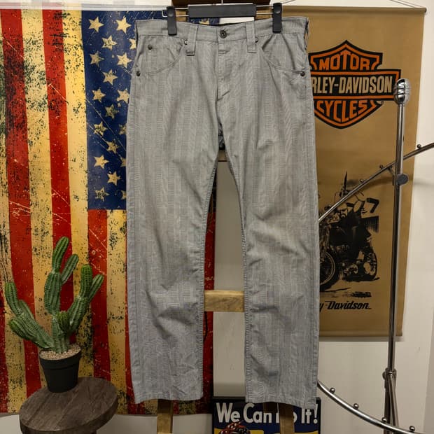 리바이스 스트레이트 핏 윈도우 체크 트라우저 슬랙스 팬츠 N309