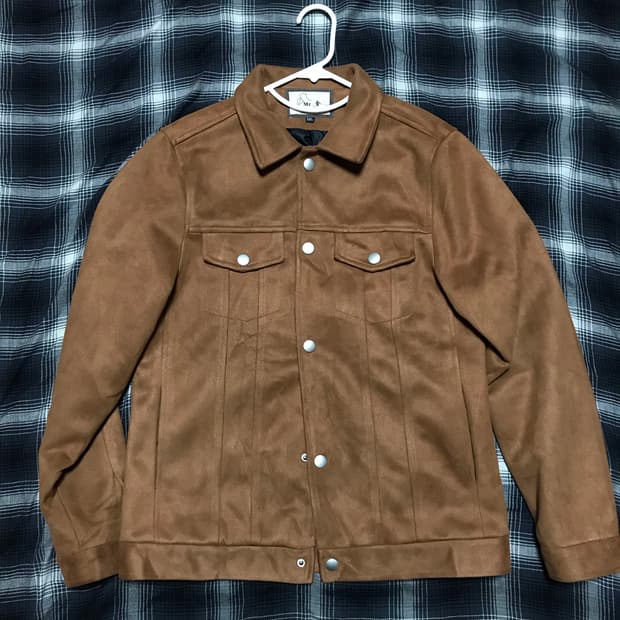 워크웨어 무스탕 트러커 자켓