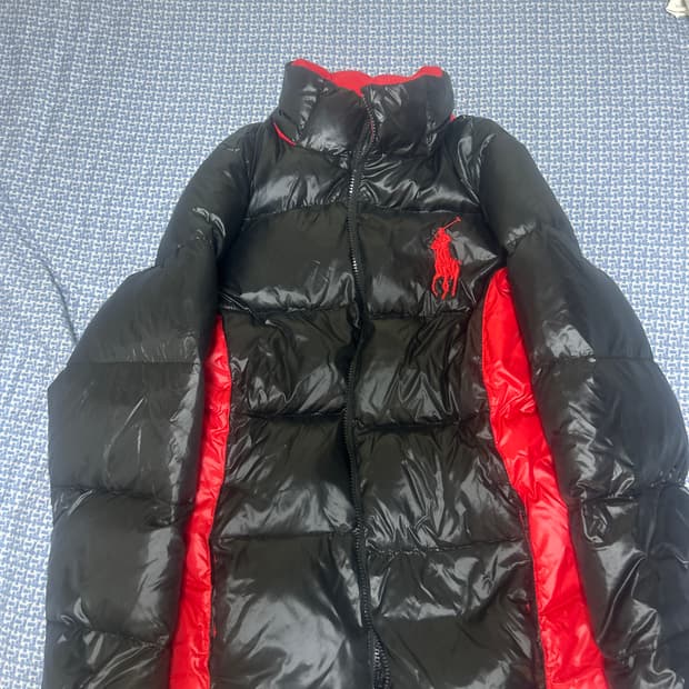 폴로 빅포니 레드 패딩