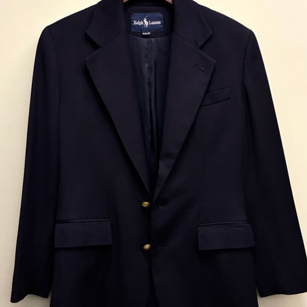 POLO 폴로랄프로렌 빈티지 금장 투버튼 싱글 블레이저 우먼스