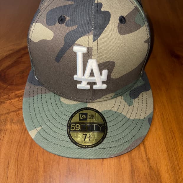 뉴에라 LA 다저스 59FIFTY 카모 캡 7 5/8
