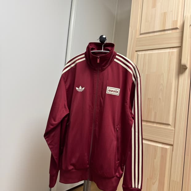아디다스 트랙탑 오아시스 버건디 M