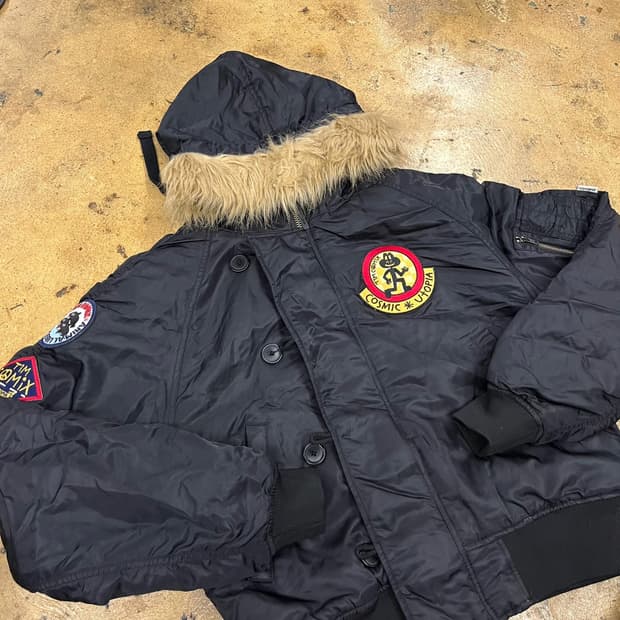 [정품/L] 팀코믹스 패치드 ma-1 점퍼 b16