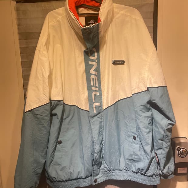 오닐 바람막이 자켓 화이트/블루 105정도