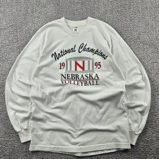 90's 프룻오브더룸 네브래스카 싱글스티치 롱슬리브 ( L )/11358