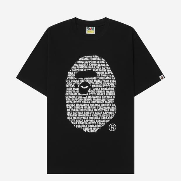 2XL) 베이프 재팬 에이프 헤드 티셔츠 블랙 새상품