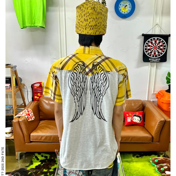 In the Attic Half Sleeve Check Shirt