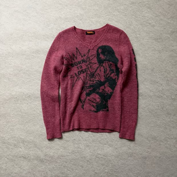 히스테릭글래머 브이넥니트