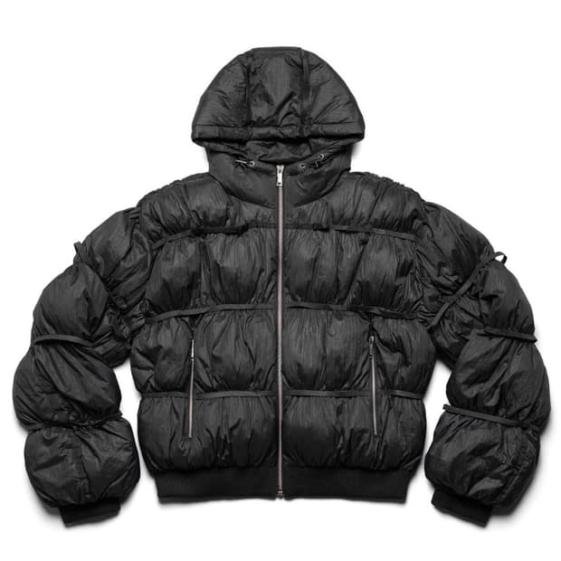 Racer worldwide black puffer jacket X M