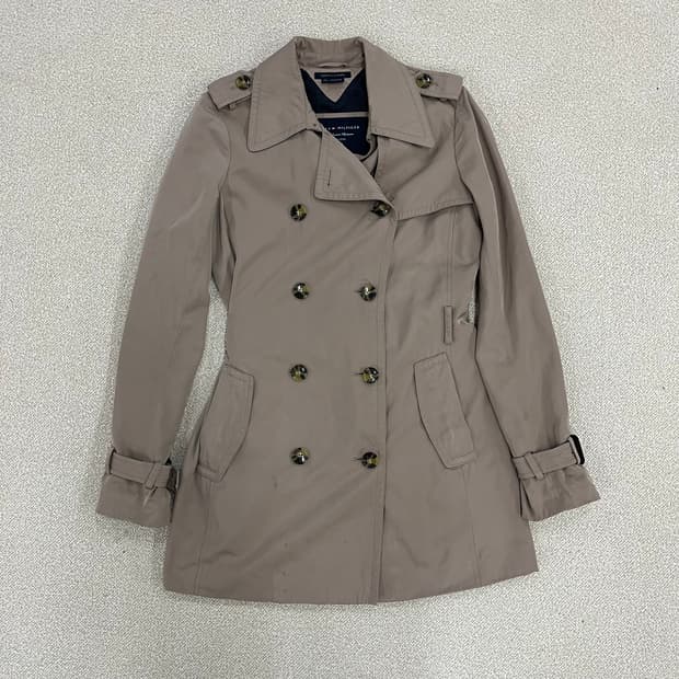 XS 타미힐피거 더블 트렌치코트 자켓 0223M1