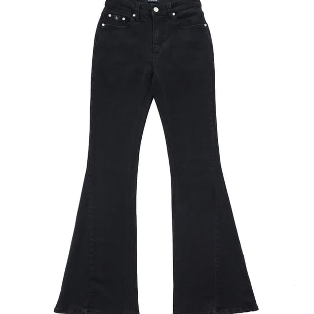 새상품) 시너진 플레인 베이직 데님 팬츠 블랙