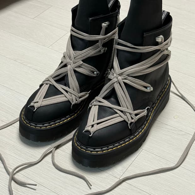 [285] 닥터마틴 릭오웬스 1460 쿼드 솔 메가레이스 부츠