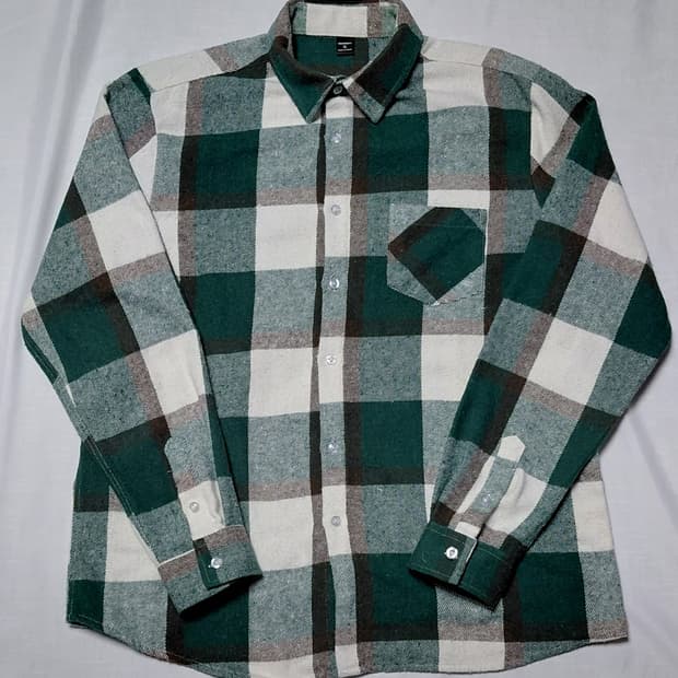 MANFINITY 체크 셔츠 XL