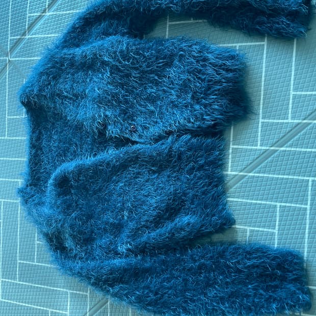 폴리 니트 가디건