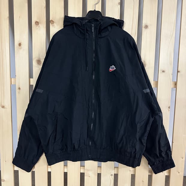 (2XL) 나이키 헤리티지 블랙 바람막이 자켓