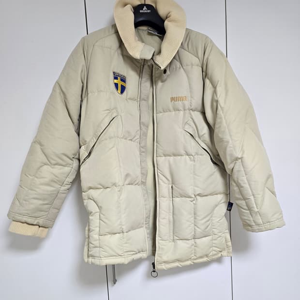 90s 빈티지 푸마 스웨덴 오리털 롱패딩 L