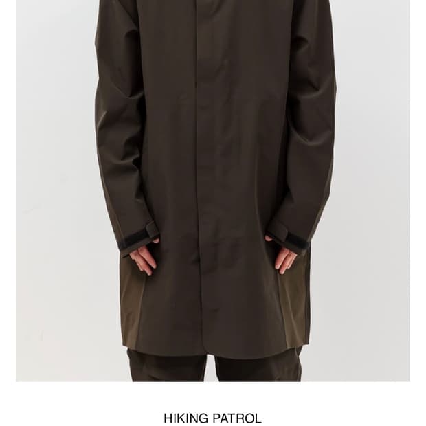 [L] 3L SHELL LONG COAT (MOSS GREEN)