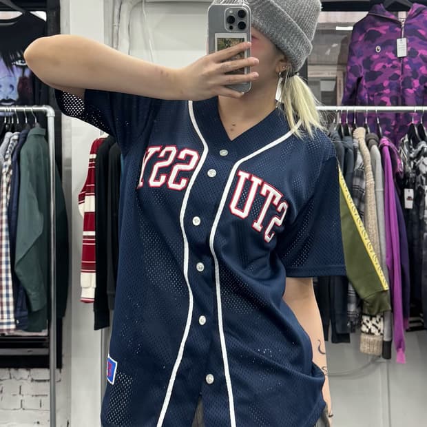 스투시 메쉬 베이스볼 셔츠