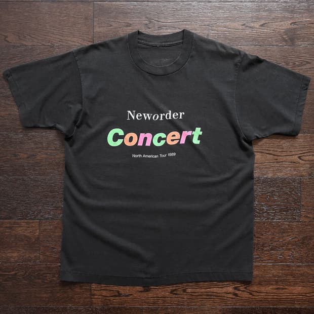 80s New Order 뉴오더 빈티지 티셔츠