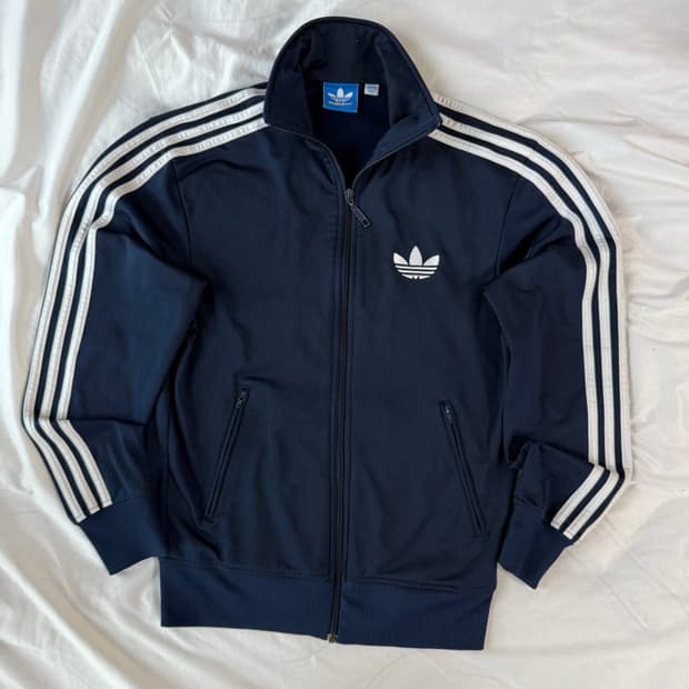 2+1) 아디다스 트랙탑 파이어버드 네이비 져지 L