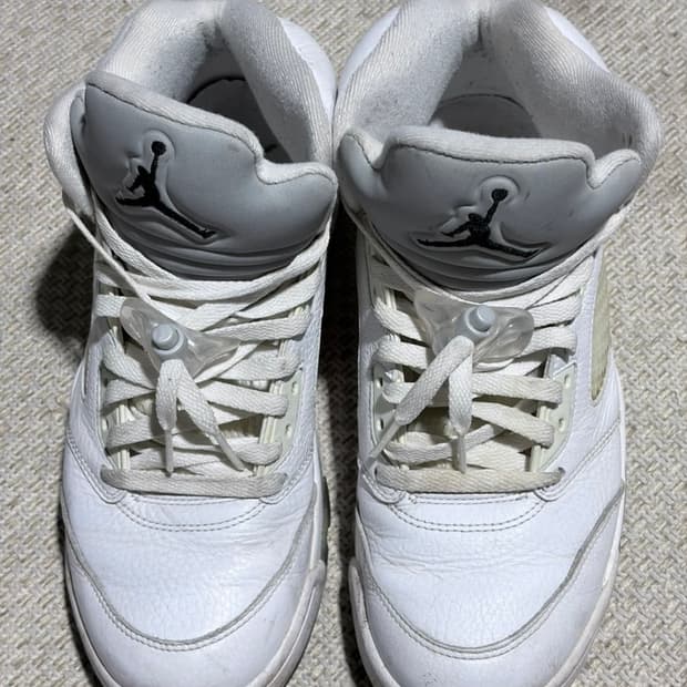 나이키 에어 조던 5 농구화 레트로 화이트 하이탑 270