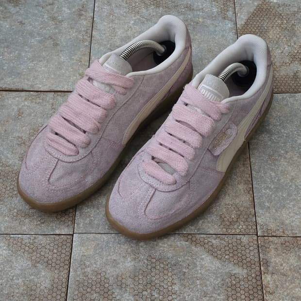 (250)푸마 팔레르모 헤어리 로즈쿼츠 