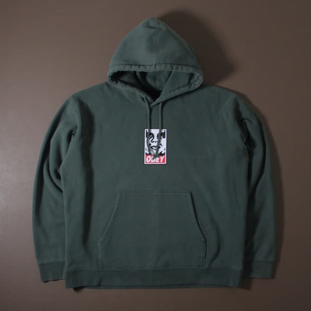Obey 오베이 기모 그린 후드티 