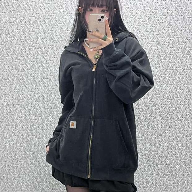 칼하트 빈티지 모던 캐주얼 약기모 후드집업 L C10570