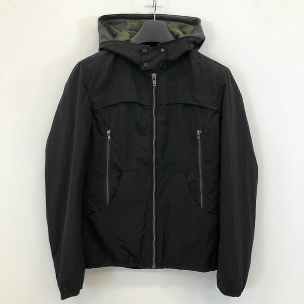 빠니깔레 이태리 우븐 후드자켓 48 블랙