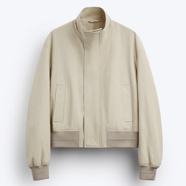 Zara Cropped Bomber Jacket